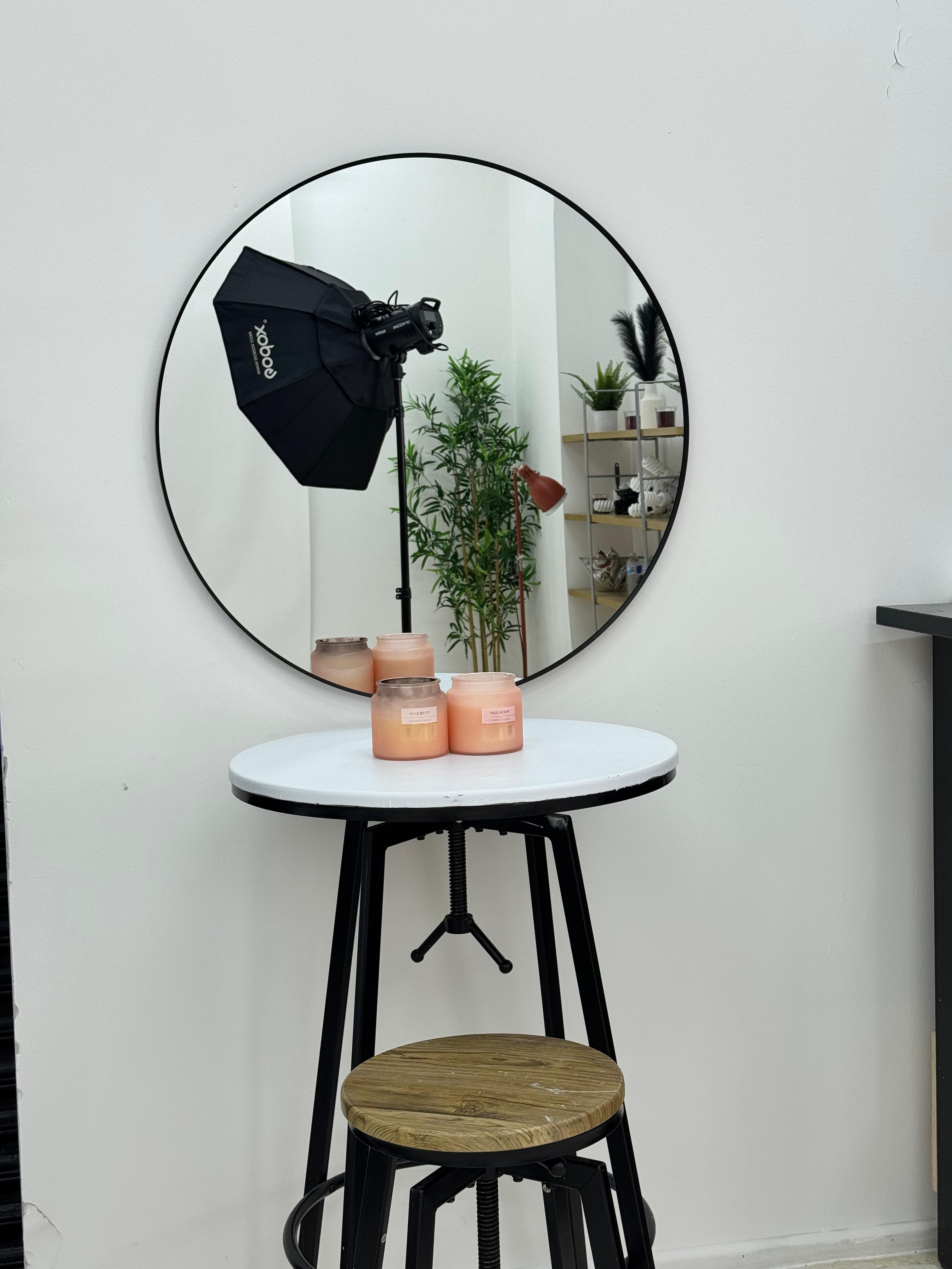 Professional studio setup with lighting equipment